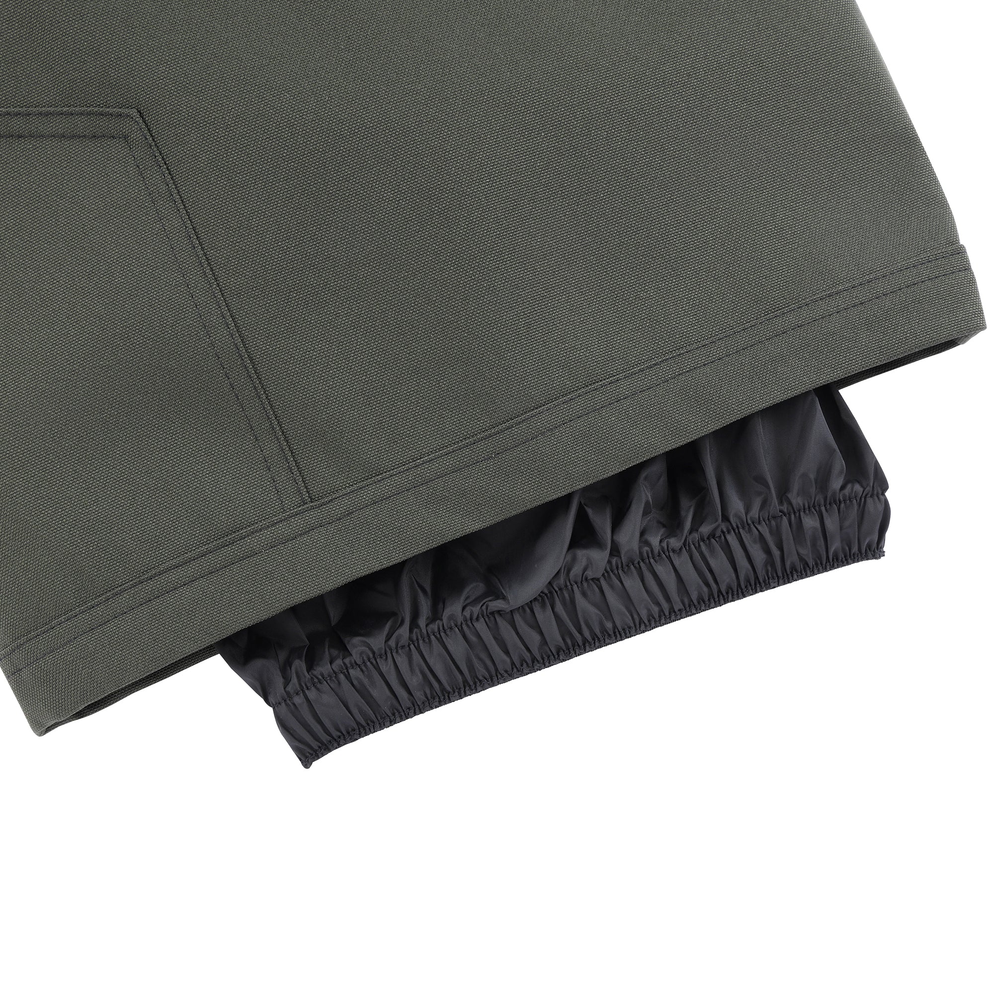deconstructed pantaloni - dark olive