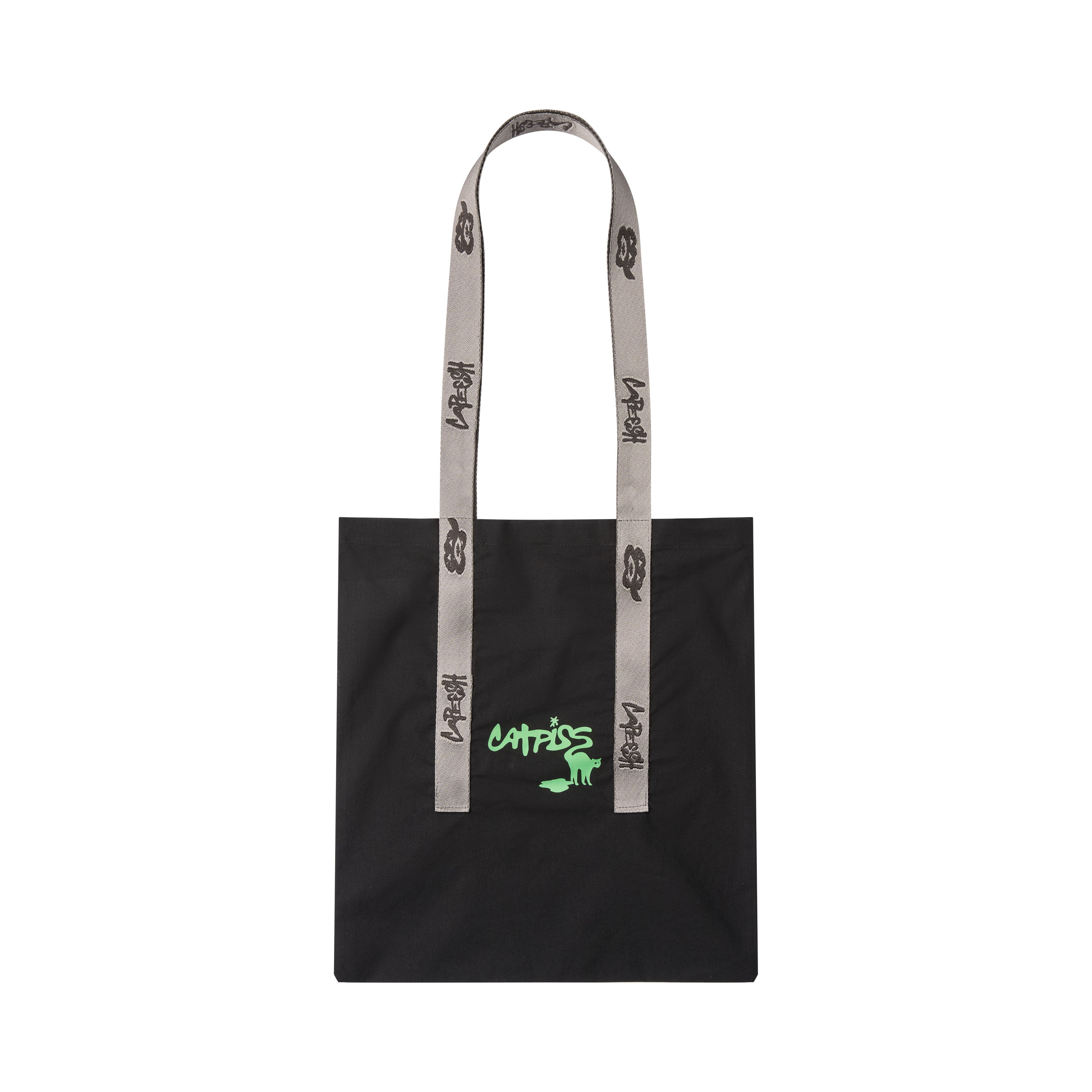 catpiss totebag - black