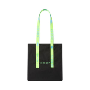 catpiss totebag - green/turquoise