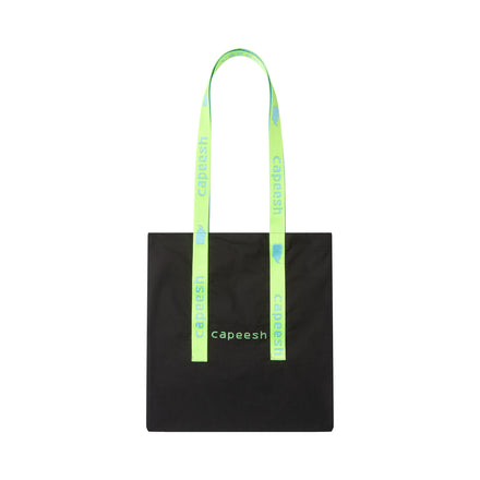 catpiss totebag - green/turquoise
