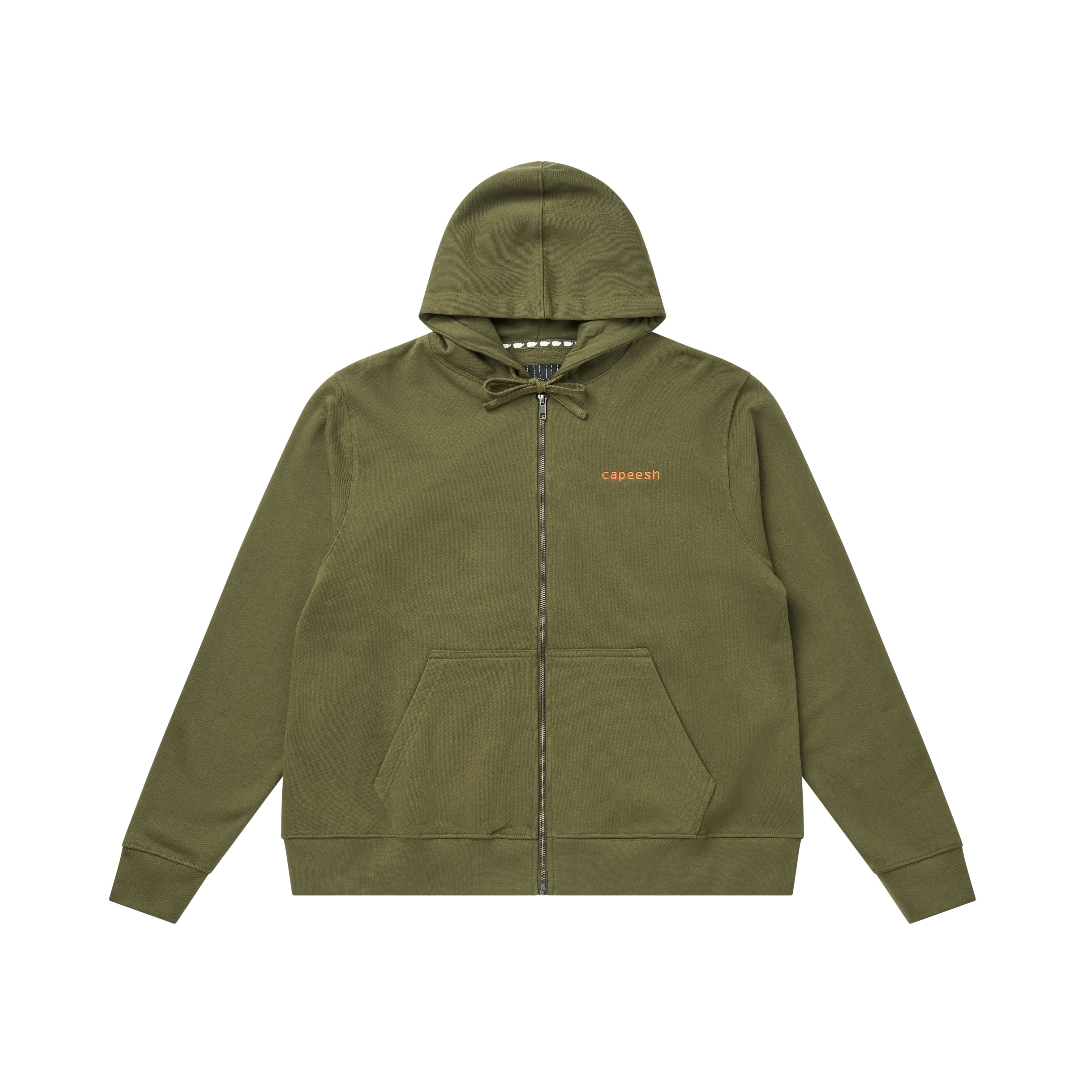 zip hoodiy - olive