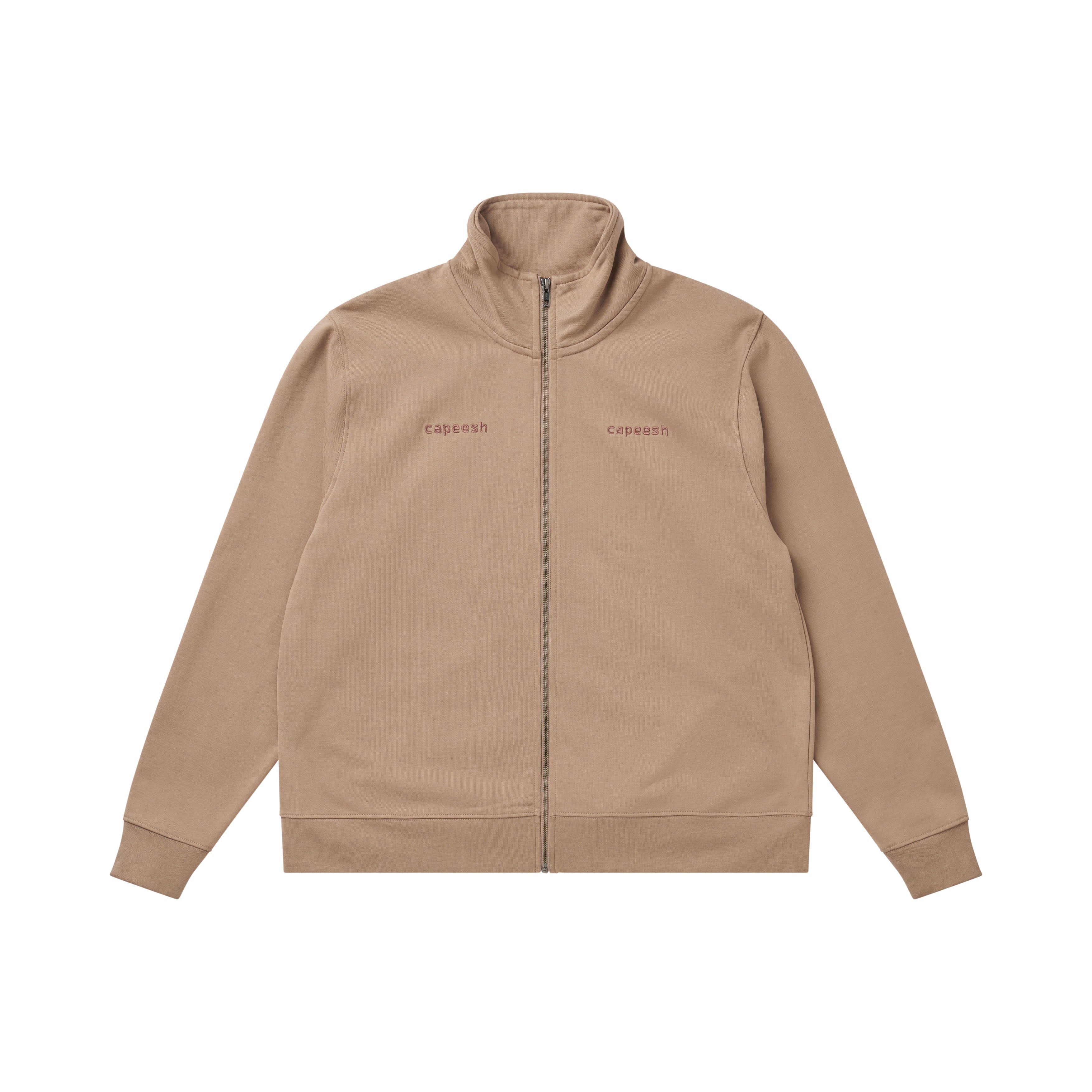 zip jacket - taupe